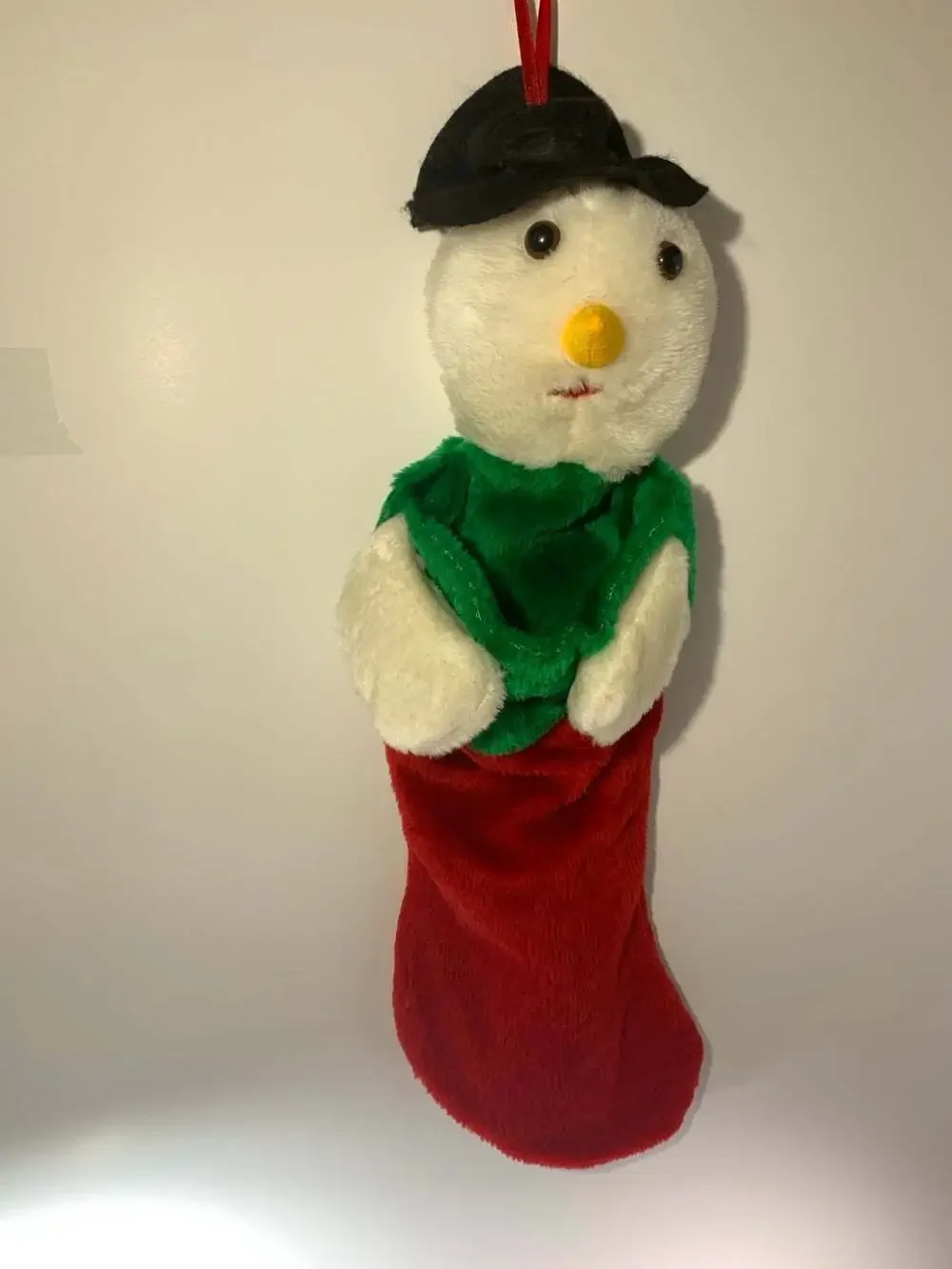 Snowman plush Christmas Stocking